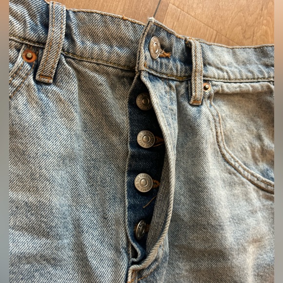 Free People denim mini skirt size 25 - Picture 4 of 4